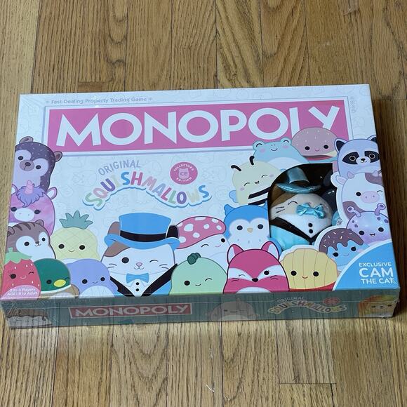 Monopoly Original Squishmallow Collector's Edition Family Board Game New Sealed - Picture 1 of 4